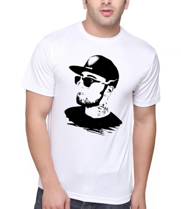 Mac Miller Half Sleeve White T-Shirt