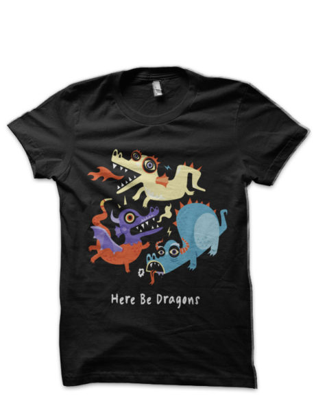 Here be Dragons - Programming T-Shirt