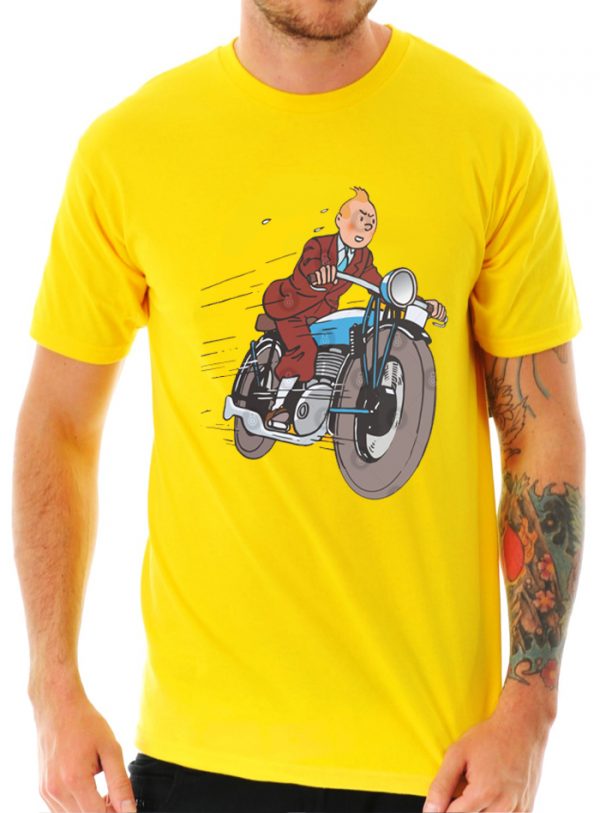 Tintin Bike Yellow T-Shirt