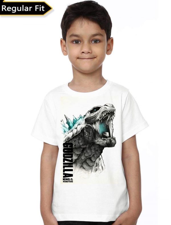 Godzilla White Kids T-Shirt