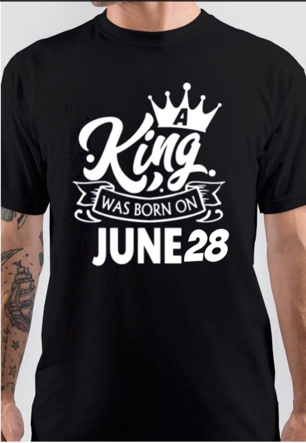 King Was Born On June T-Shirt