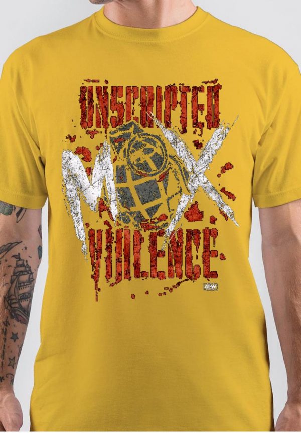 AEW Unscripted Max Violence T-Shirt - Image 2