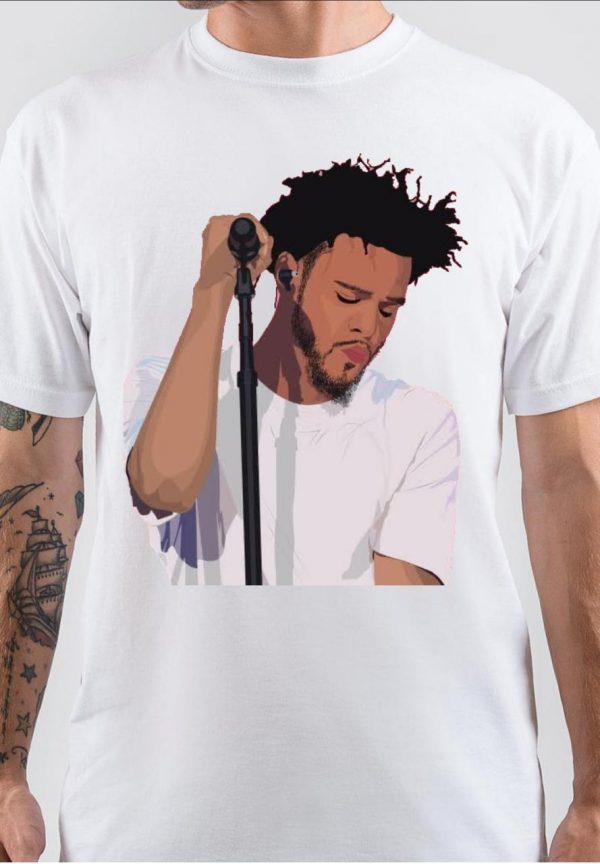 J Cole White T-Shirt