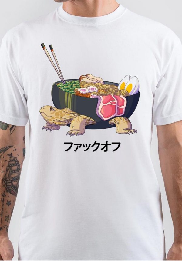 Tortoise Ramen White T-Shirt