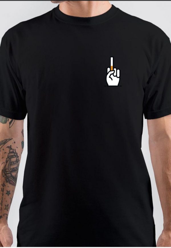 Middle Finger Cigarette T-Shirt