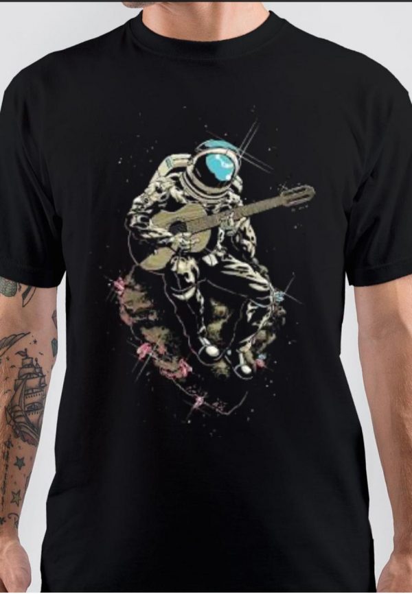 Astronaut With Guitar T-Shirt