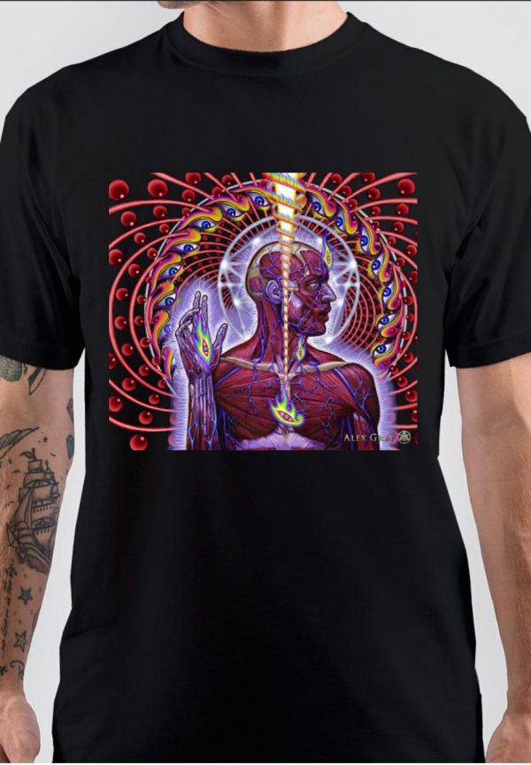 Alex Grey Half Sleeve Black T-Shirt