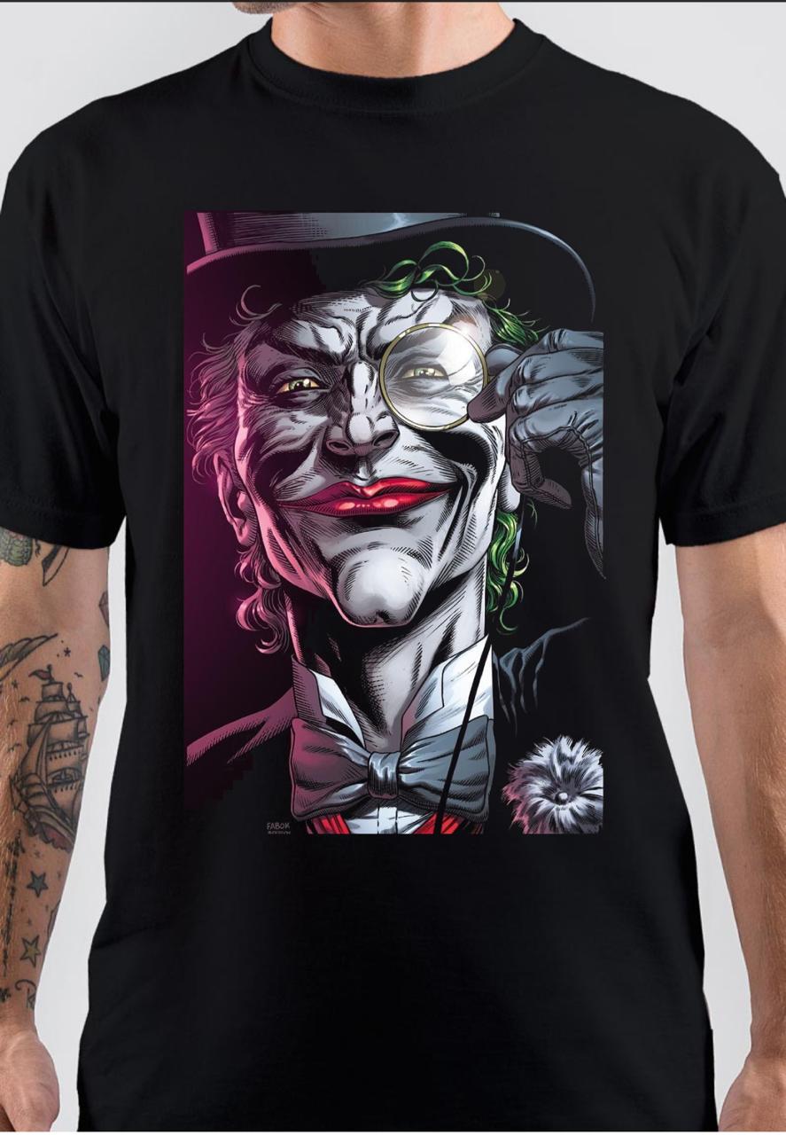 Get an Exclusive Full Sleeve Joker White T-shirt | Harley Quinn Jacket