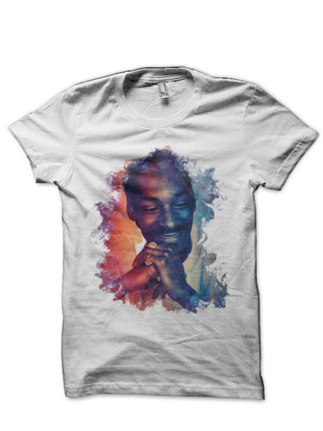 Snoop Dogg Half Sleeve White T-Shirt
