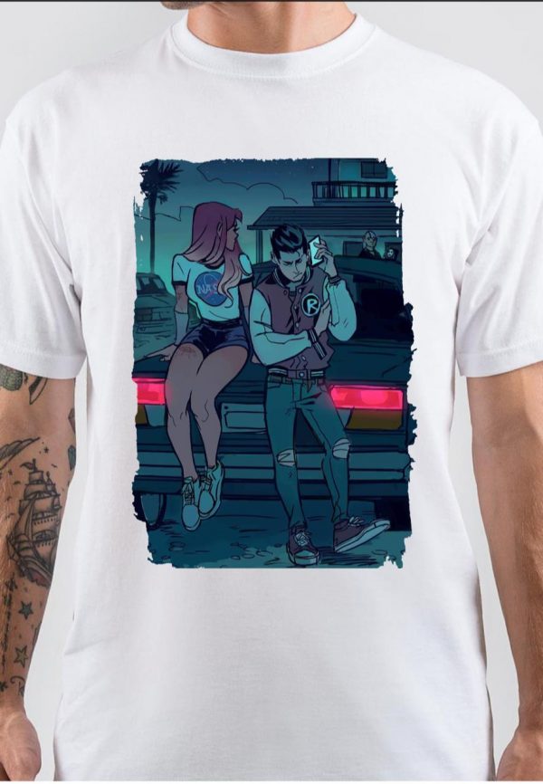 Teen Titans Starfire And Robin T-Shirt