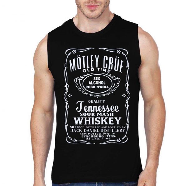 Motel Crue Black Sleeveless T-Shirt