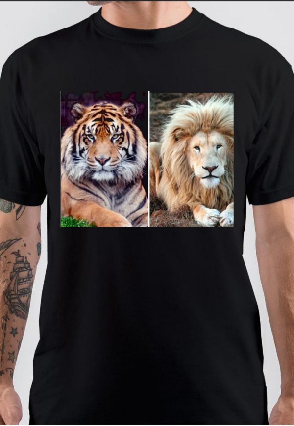 Photogenic Tiger And Lion T-Shirt