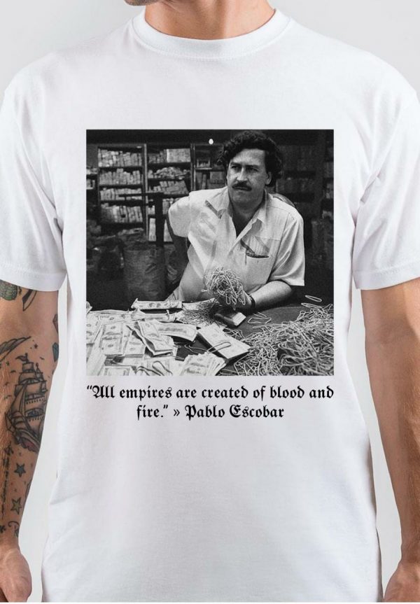 Pablo Escobar Holding Money T-Shirt