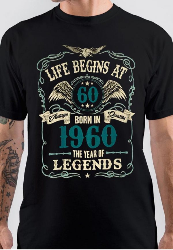 Life Begins At 60 1960 T-Shirt