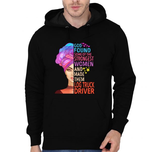 God Found Log Truck Driver Hoodie