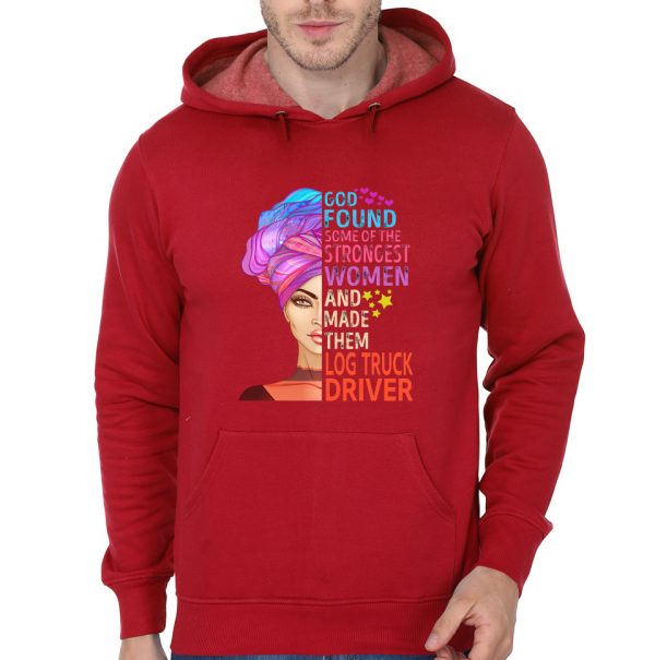 God Found Log Truck Driver Hoodie - Image 3