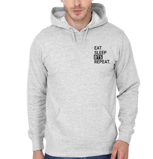 BTS (K-POP) - EAT SLEEP BTS REPEAT Hoodie - Image 3