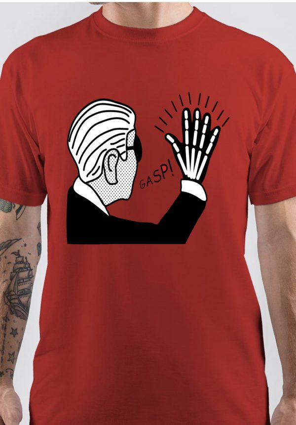 Gasp Half Sleeve Red T-Shirt