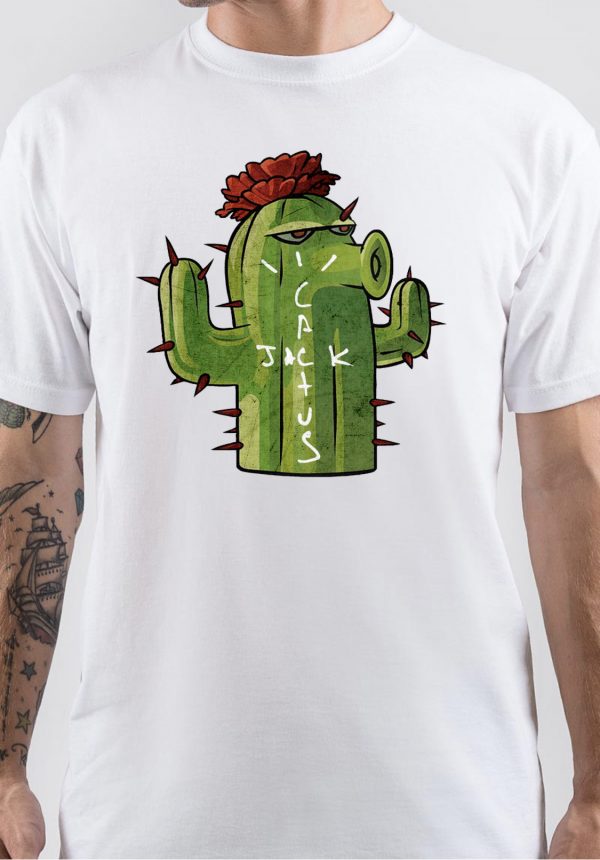 Cactus Jack Half Sleeve White T-Shirt