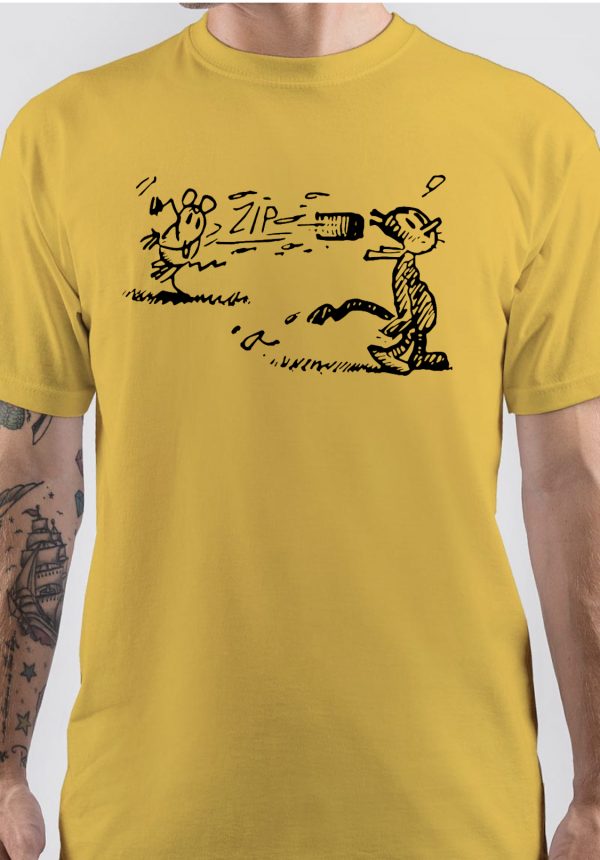 Krazy Kat Half Sleeve T-Shirt - Image 2