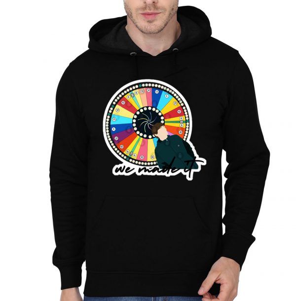 We Made It Wheel Black Hoodie