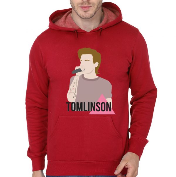 Louis Tomlinson Red Hoodie