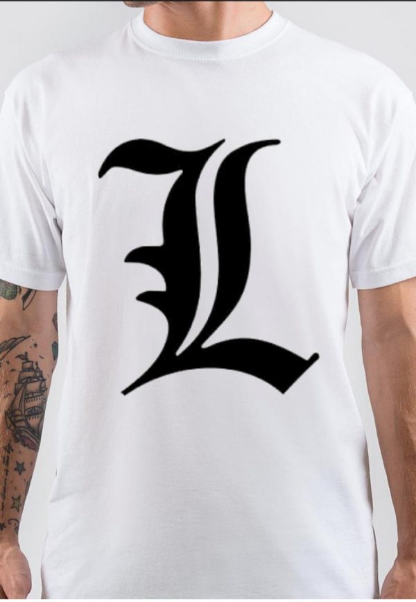 Death Note L White T-Shirt