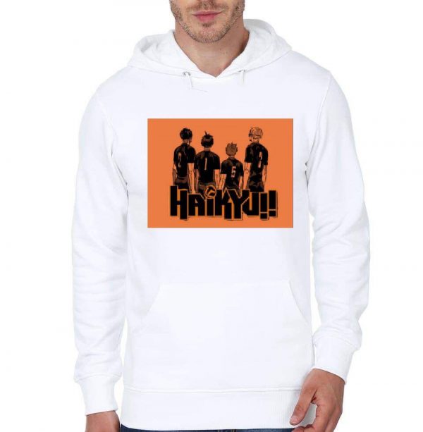 Haikyu White Hoodie