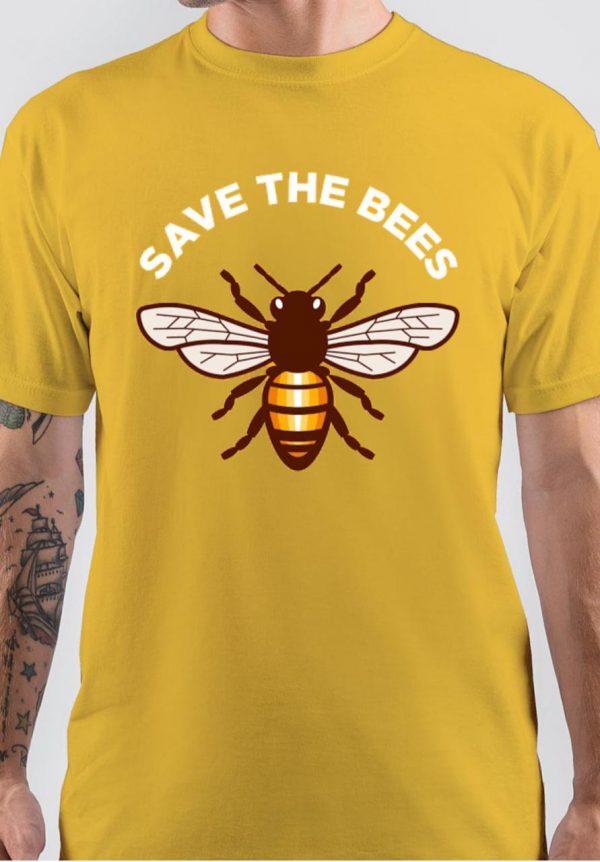 Save The Bees Yellow T-Shirt