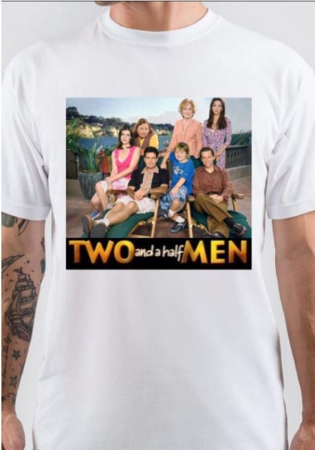 Two And Half Men White T-Shirt
