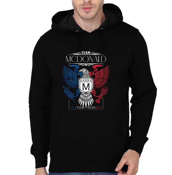 Team Mcdonald Lifetime Member, Mcdonald Name, Mcdonald Middle Name Hoodie