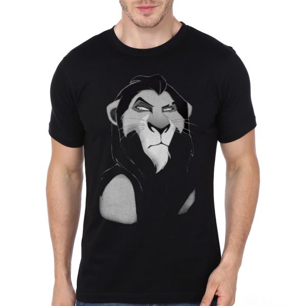 The Lion King Half Sleeve Black T-Shirt