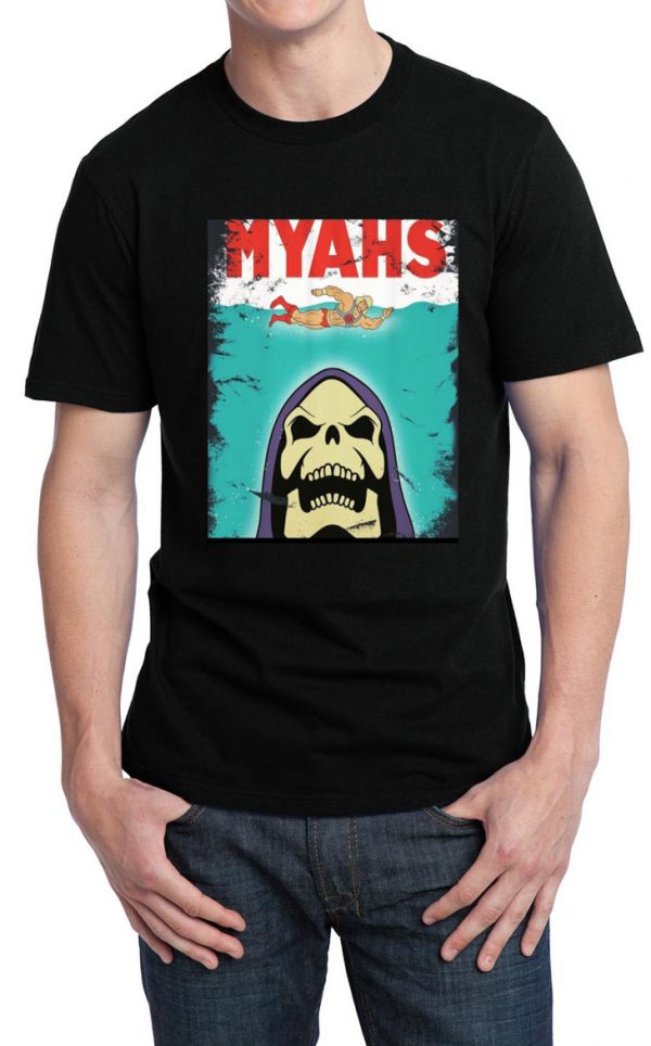 Myahs Half Sleeve Black T-Shirt