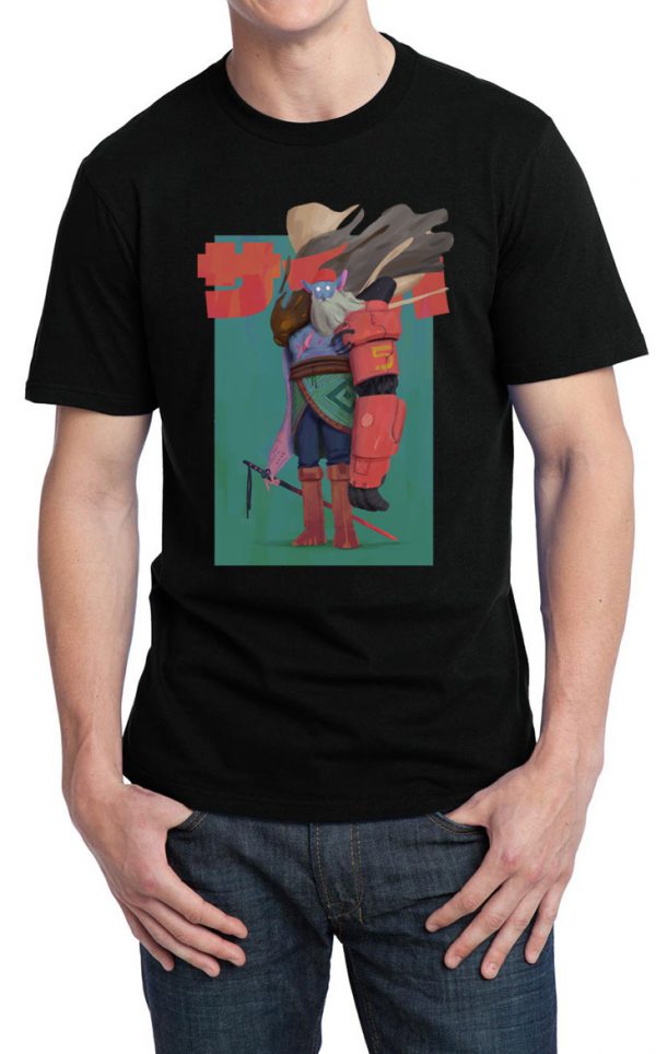 Cyberpunk Half Sleeve Black T-Shirt