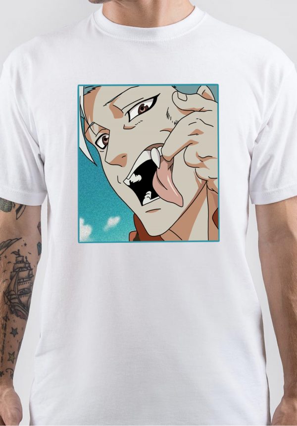 Seven Deadly Sins Half Sleeve White T-Shirt