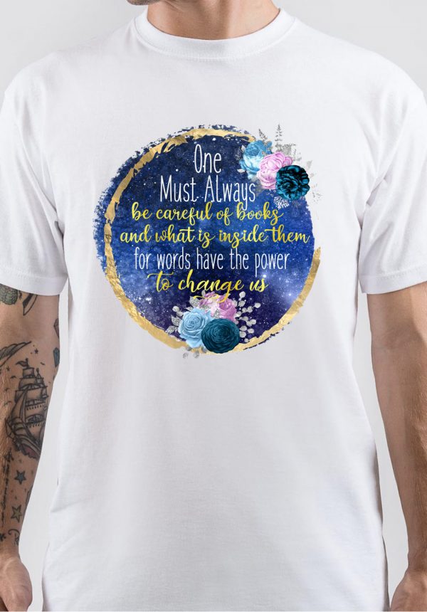 The Mortal Instruments Half Sleeve White T-Shirt