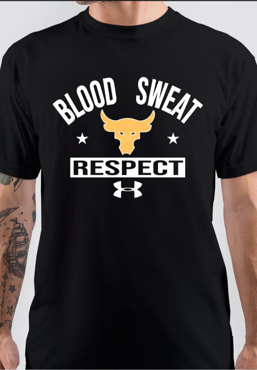 Blood Sweat Respect Under Armour Black T-Shirt | Swag Shirts