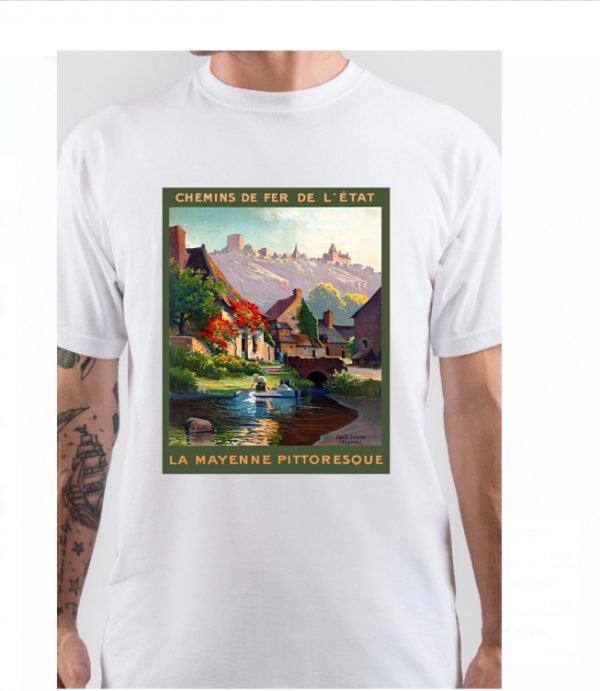 Vintage Travel Poster France Ly Mayenne Pittoresque T-Shirt