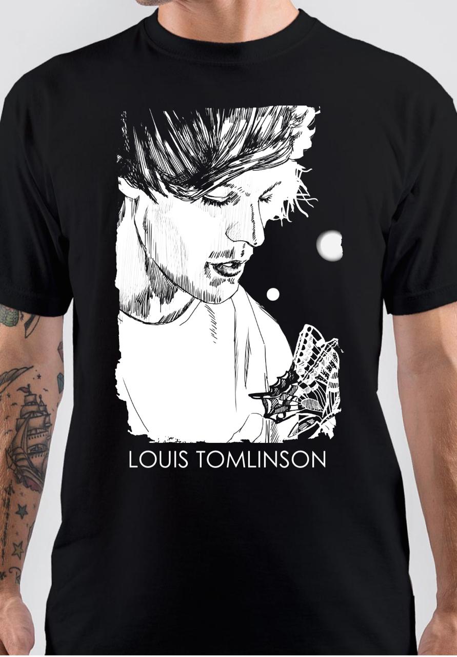 lol ur not louis tomlinson Tshirt Unisex One Direction Shirt Louis  Tomlinson Shirt Black Tshirt Short Sleeves Women T Shirt Casual Cotton  Funny shirt