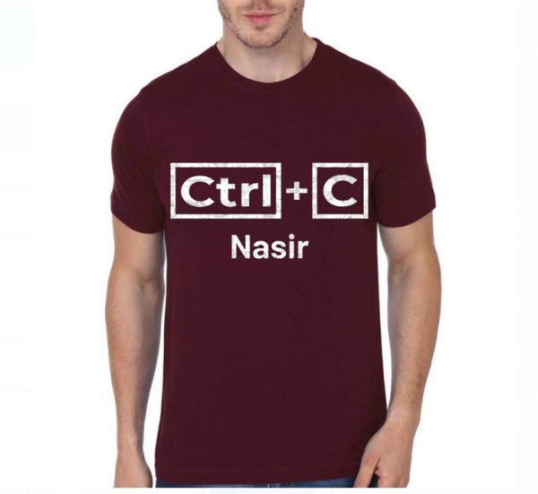 Nasir Name, Ctrl C Nasir Ctrl V T-Shirt - Image 2