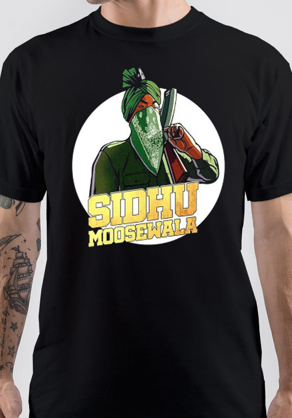 Sidhu Moose Wala Art T-Shirt | Swag Shirts