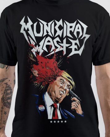 Trump Walls Of Death Municipal Waste Band T-Shirt | Swag Shirts