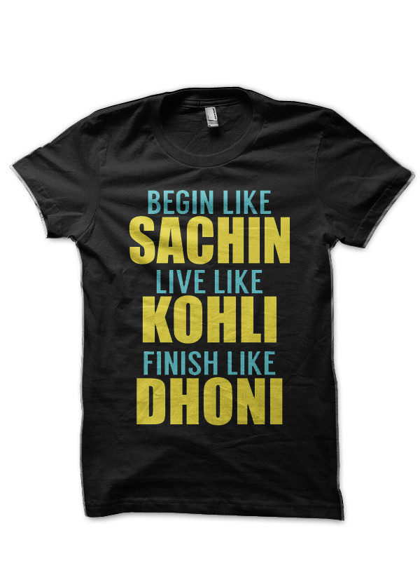 Virat Kohli Black T-Shirt - Swag Shirts