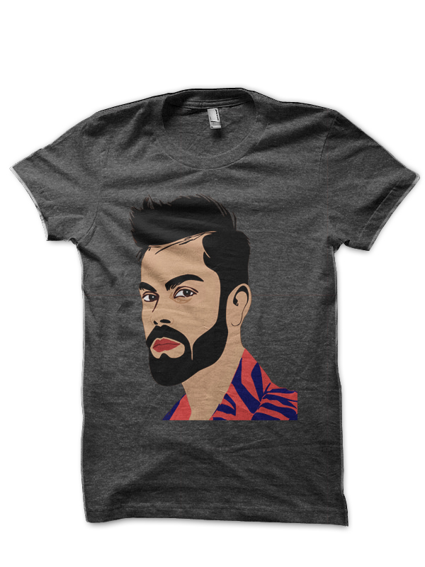 Virat Kohli Charcoal Grey T-Shirt | Swag Shirts