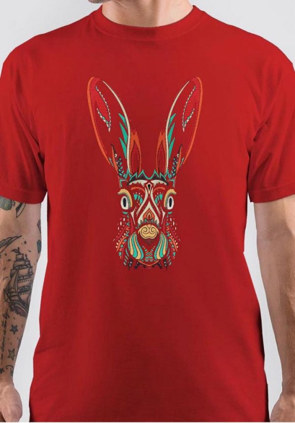 Psychedelic Bunny Half Sleeve T-Shirt - Image 2