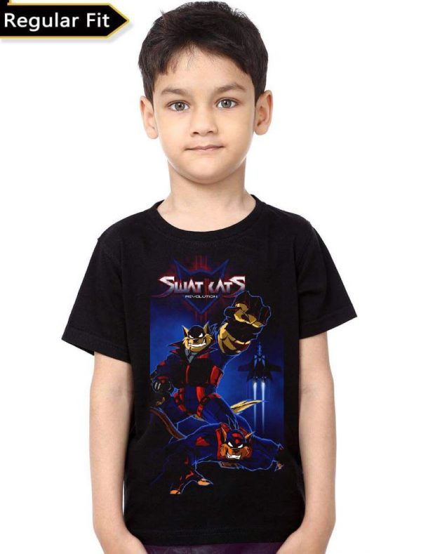 Swat Kats Black Kid's T-Shirt