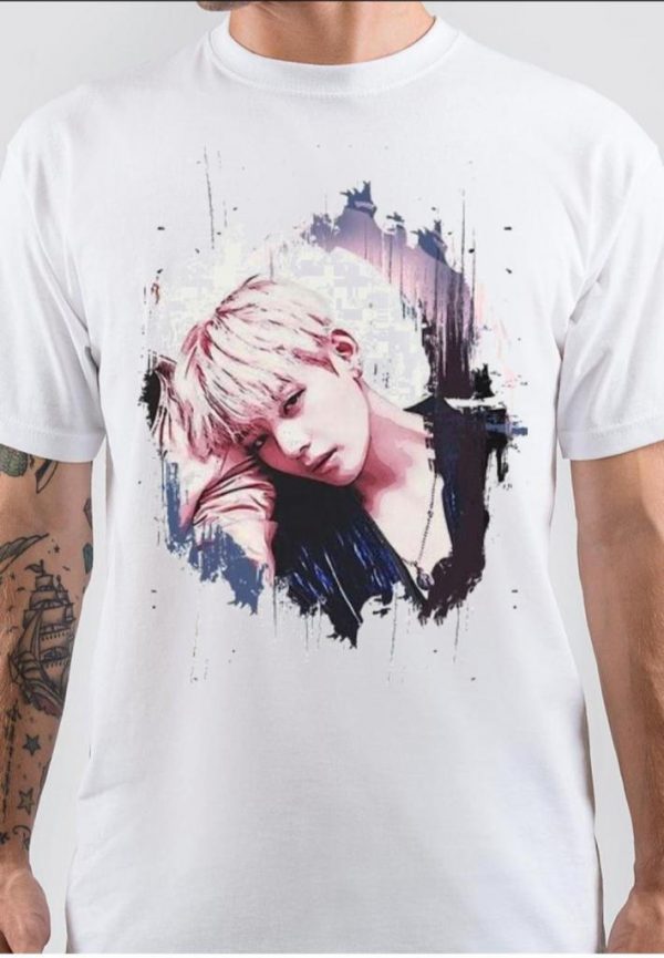 BTS Half Sleeve White T-Shirt