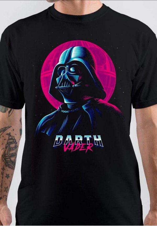 Darth Vader Half Sleeve Black T-Shirt