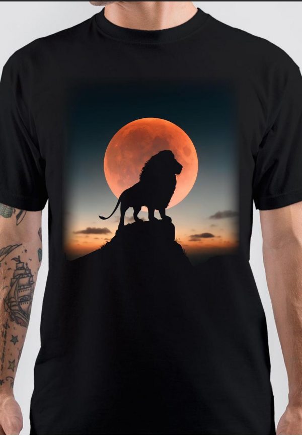 The Lion King Half Sleeve Black T-Shirt