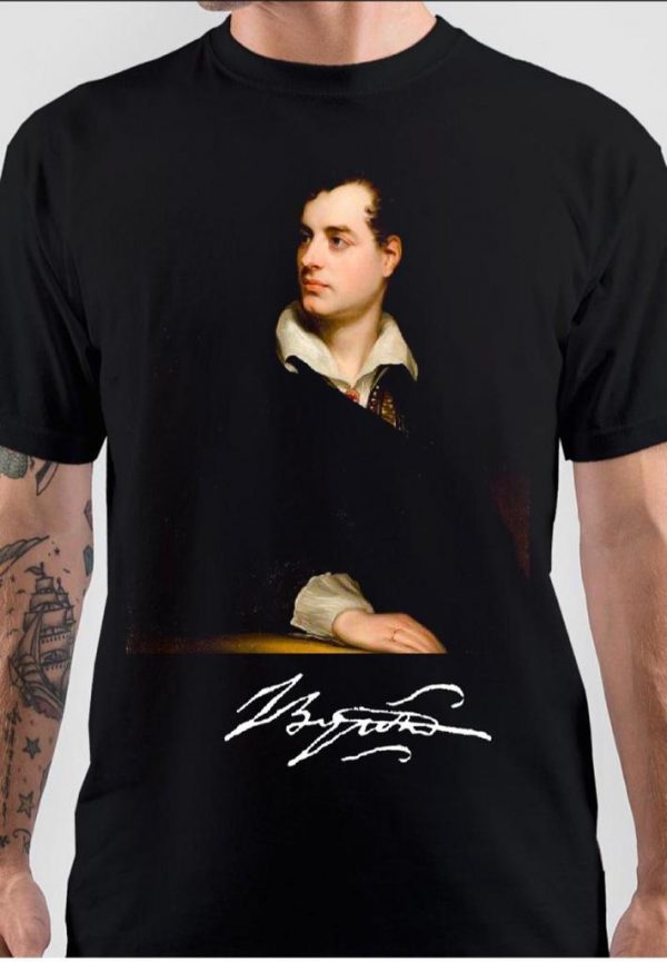 Lord Byron Half Sleeve Black T-Shirt